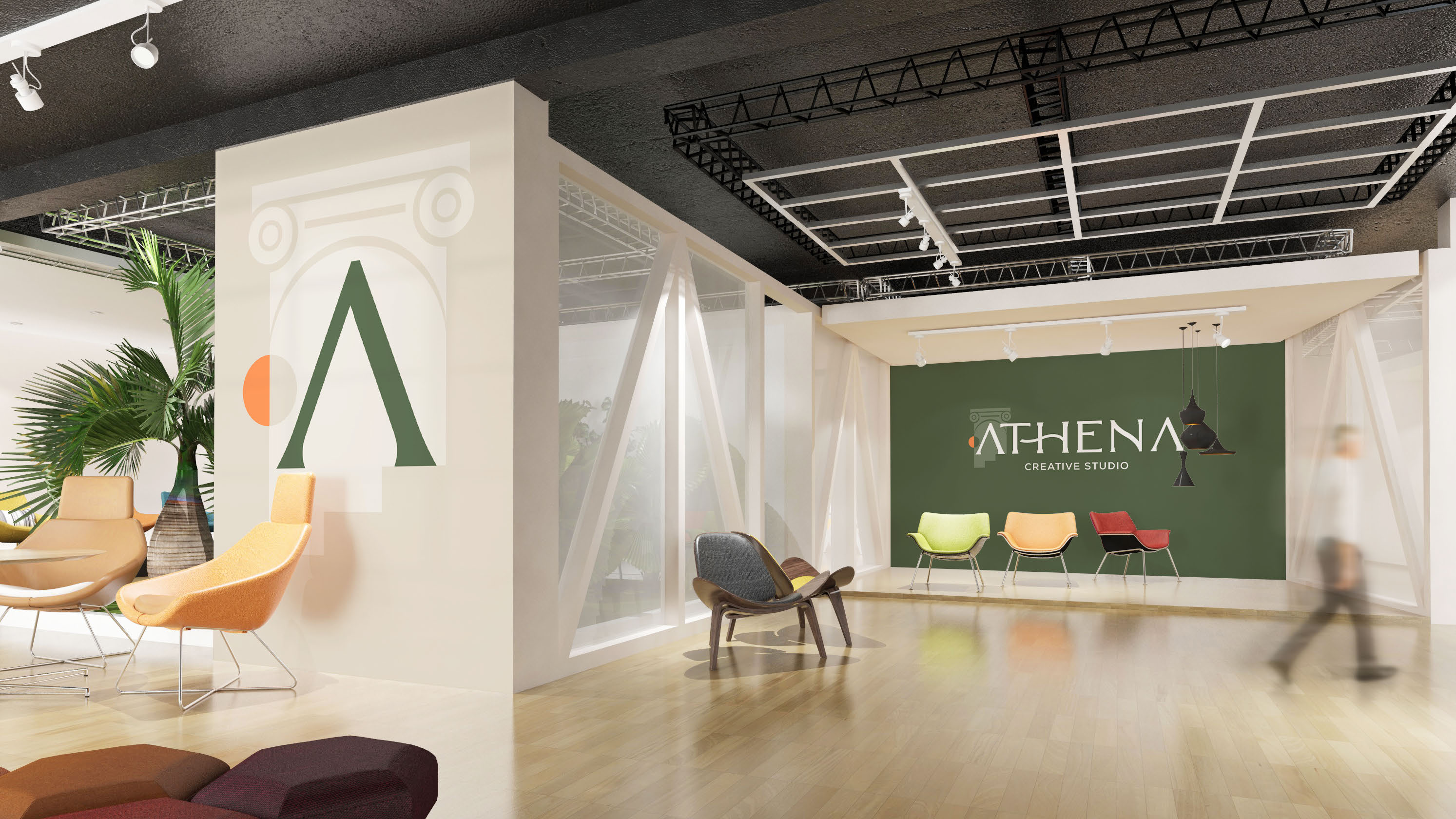 Athena Creative Studio – visuell identitet